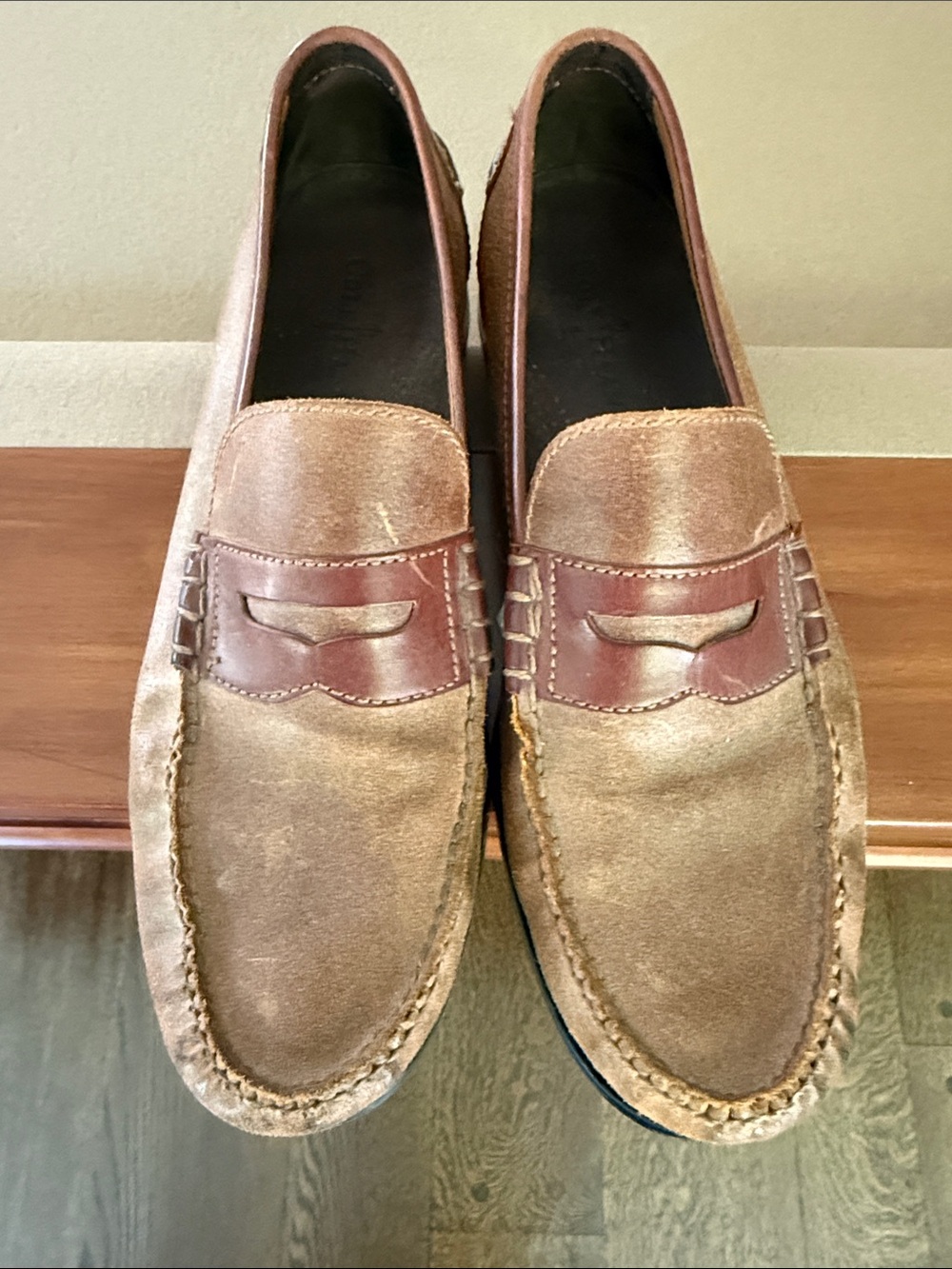 Men's Cole Haan Penny Loafers in Tan and Brown